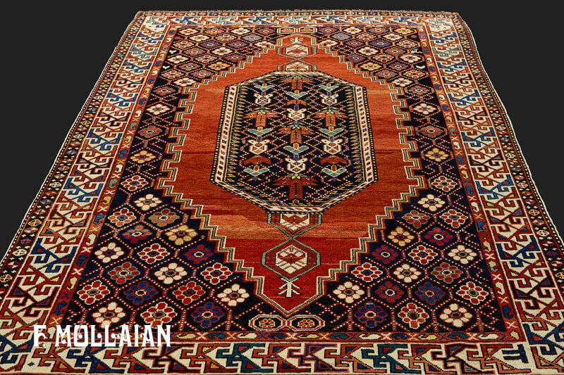 Antique Caucasian Small Shirvan Rug n°:43846785